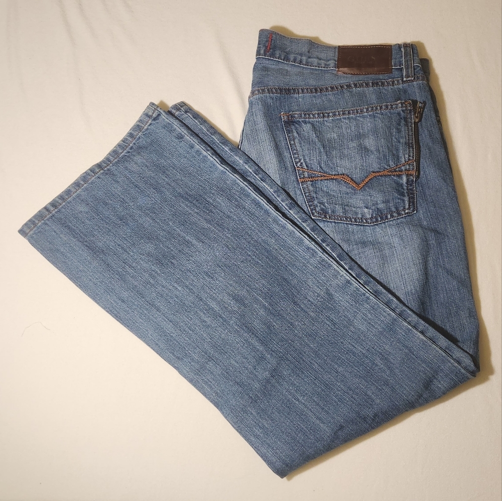 Vintage Guess Jeans Mens Blue Denim Slim Straight Cotton